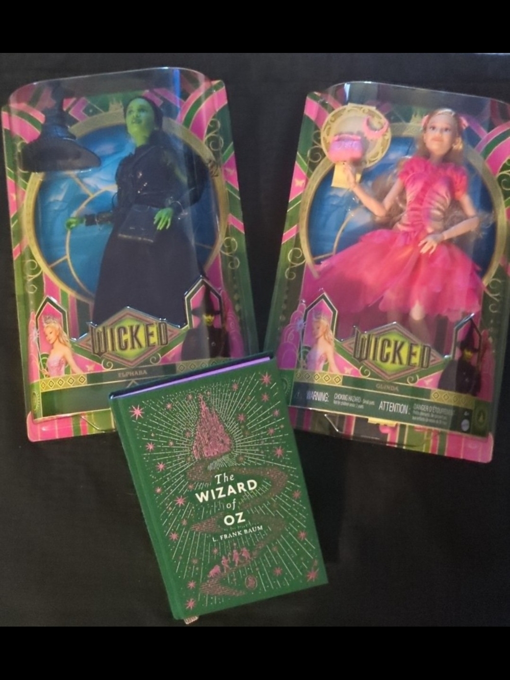 Elphaba & Glinda Doll Set - Green and Pink